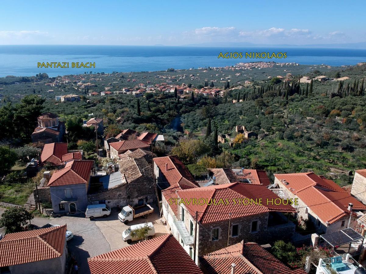 Stavroulas Stone House In Rigklia, Messinia Riglia Exteriér fotografie